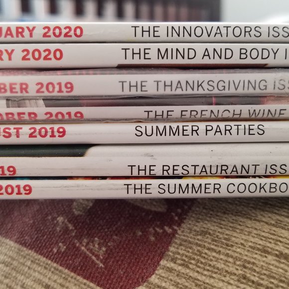 FOOD and WINE MAGAZINE lot of 7 ISSUES from 2019, Thanksgiving Recipes, Wine - Picture 9 of 12